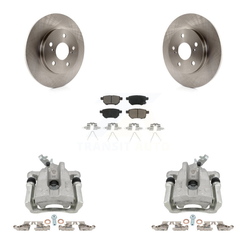 Rear Disc Brake Caliper Rotors And Ceramic Pads Kit For Toyota Matrix KC8-100554C