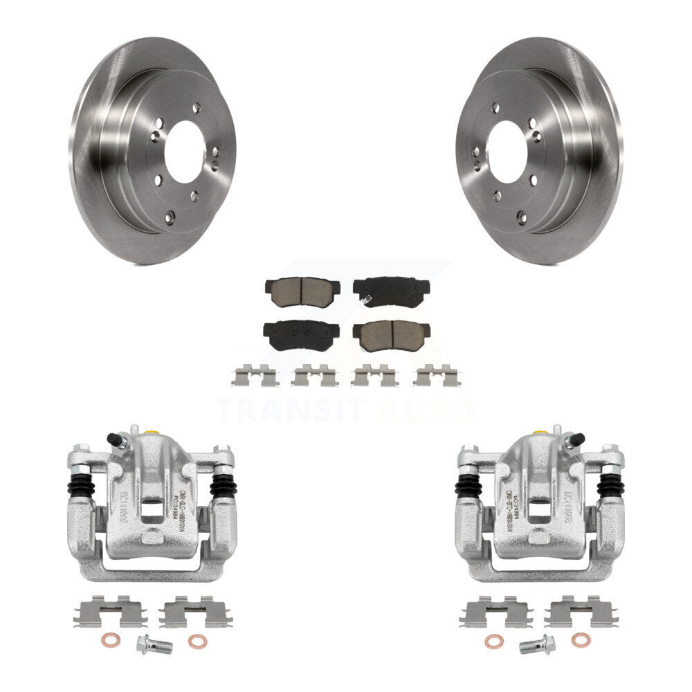 Rear Disc Brake Caliper Rotors And Ceramic Pads Kit For Hyundai Azera KC8-100556C