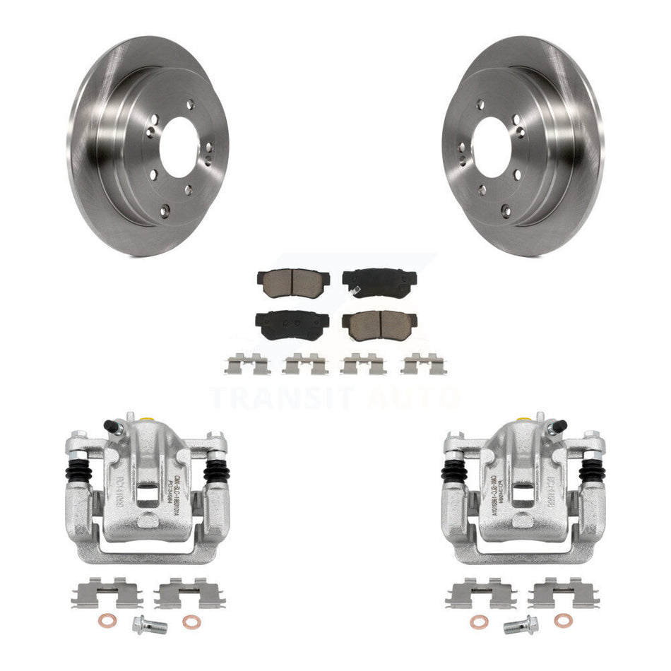 Rear Disc Brake Caliper Rotors And Ceramic Pads Kit For Hyundai Azera KC8-100556C
