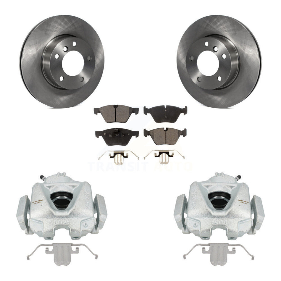 Front Disc Brake Caliper Rotors And Ceramic Pads Kit For BMW 328i 323i KC8-100558T by Transit Auto