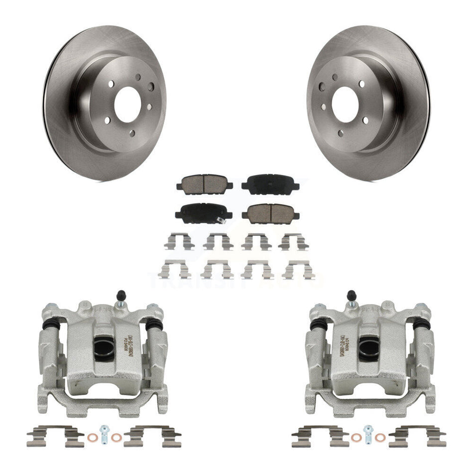 Rear Disc Brake Caliper Rotors And Ceramic Pads Kit For Nissan Maxima KC8-100561C