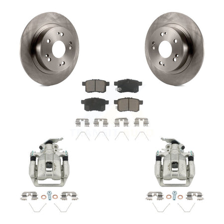Rear Disc Brake Caliper Rotors And Ceramic Pads Kit For Honda Accord KC8-100563C