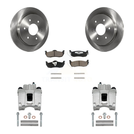 Rear Disc Brake Caliper Rotors And Ceramic Pad Kit For Nissan TITAN Armada INFINITI QX56 KC8-100564C