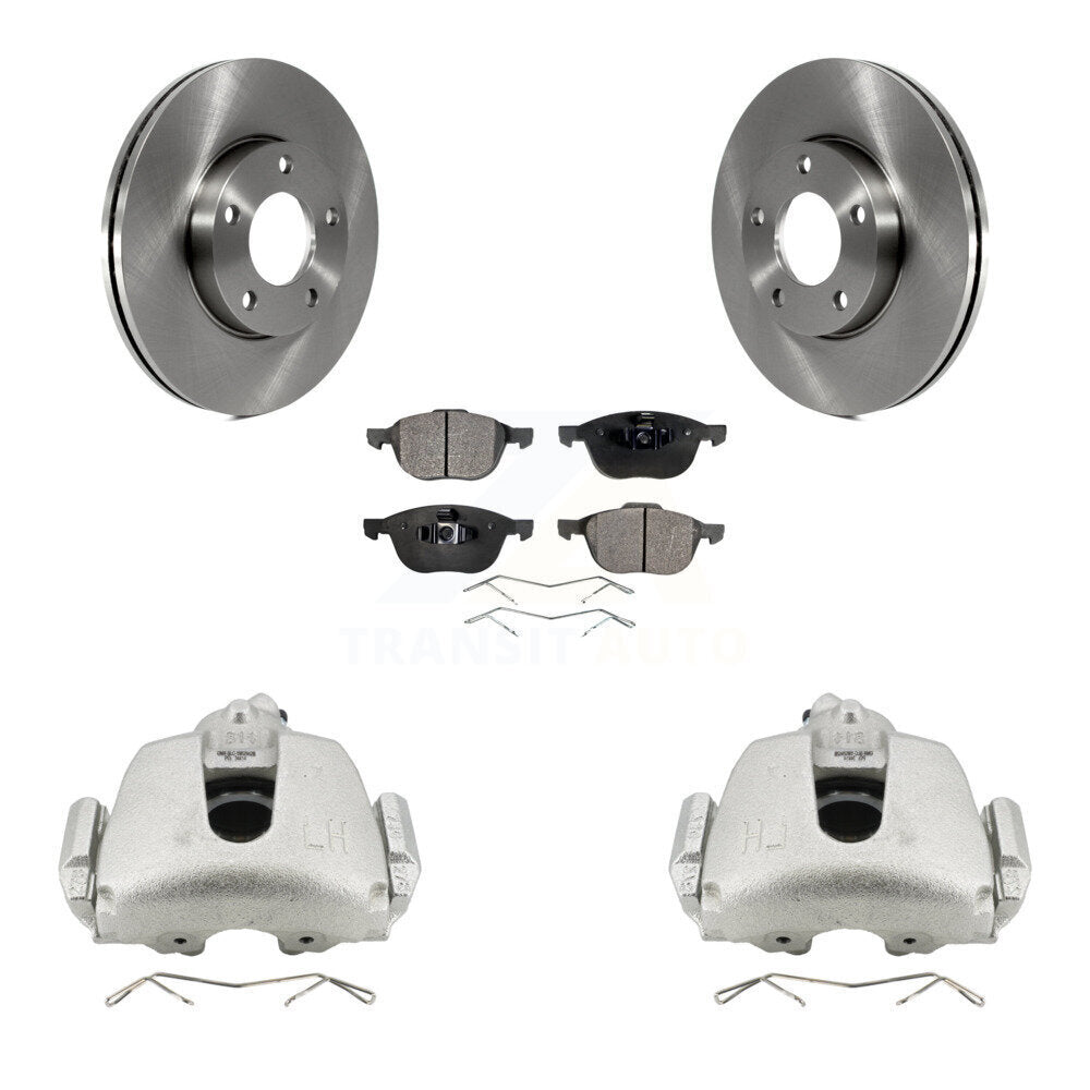 Front Disc Brake Caliper Rotors And Ceramic Pads Kit For Mazda 3 Sport KC8-100564T