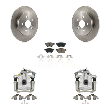Rear Disc Brake Caliper Rotors And Ceramic Pads Kit For Toyota Prius Plug-In KC8-100565C
