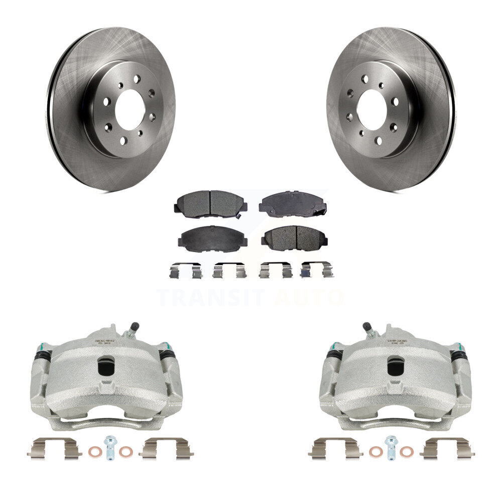 Front Disc Brake Caliper Rotors And Ceramic Pads Kit For Honda Civic Insight Acura EL KC8-100568T by Transit Auto