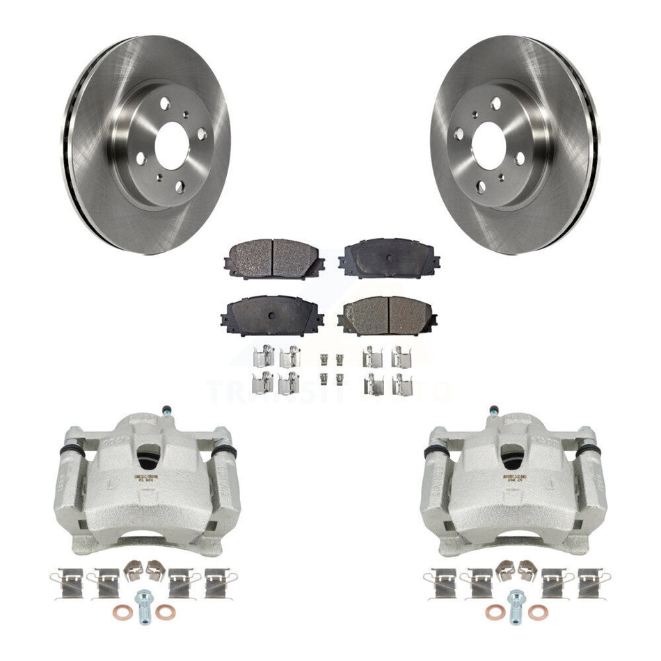 Front Disc Brake Caliper Rotors And Ceramic Pads Kit For Toyota Yaris KC8-100569T