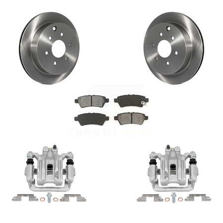 Rear Disc Brake Caliper Rotors And Semi-Metallic Pads Kit For 2006-2007 Nissan Xterra KC8-100574S