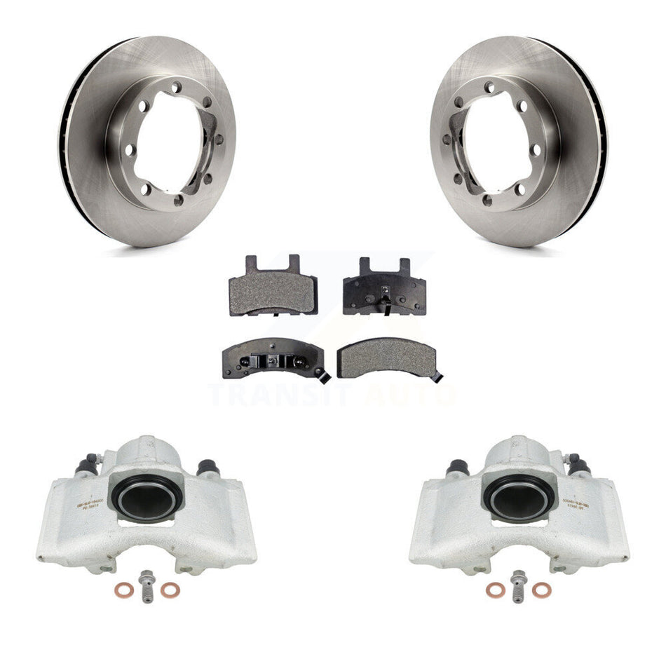 Front Disc Brake Caliper Rotors And Ceramic Pads Kit For Chevrolet K1500 Suburban K2500 GMC With 8 Lug Wheels KC8-100575T