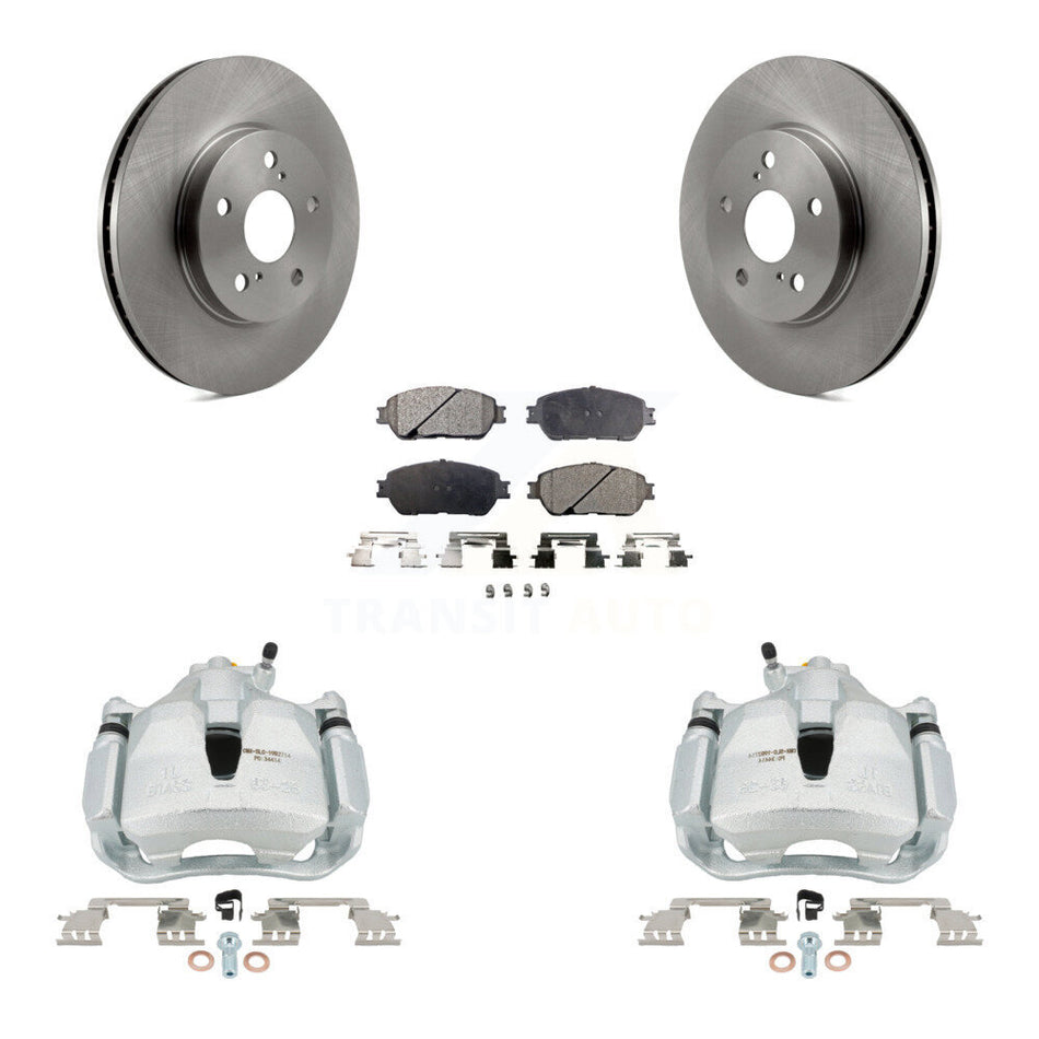 Front Disc Brake Caliper Rotor And Ceramic Pad Kit For Toyota Sienna Camry Solara Avalon KC8-100576T