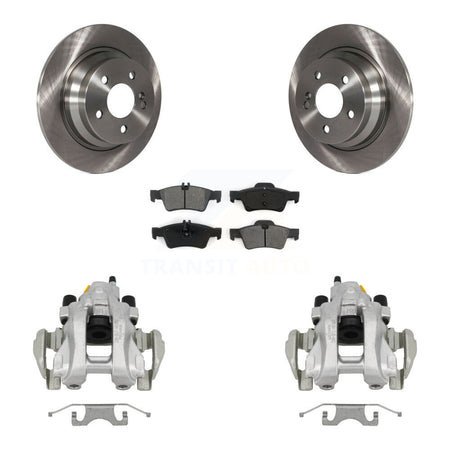 Rear Disc Brake Caliper Rotor And Semi-Metallic Pad Kit For Mercedes-Benz E350 E320 E500 KC8-100577S