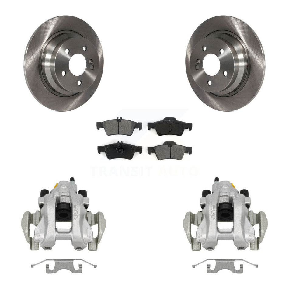 Rear Disc Brake Caliper Rotor And Semi-Metallic Pad Kit For Mercedes-Benz E350 E320 E500 KC8-100577S