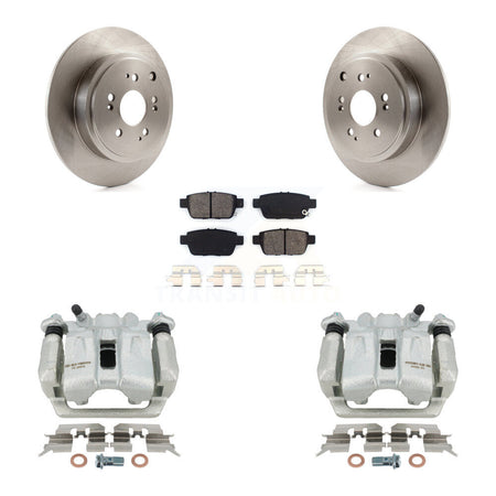 Rear Disc Brake Caliper Rotors And Semi-Metallic Pads Kit For 2006-2014 Honda Ridgeline KC8-100578S by Transit Auto