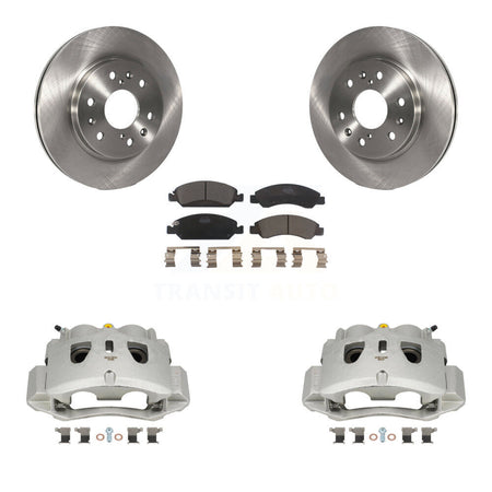 Front Brake Caliper Rotor & Ceramic Pad Kit For Chevrolet Suburban With 2 Piston KC8-100580T