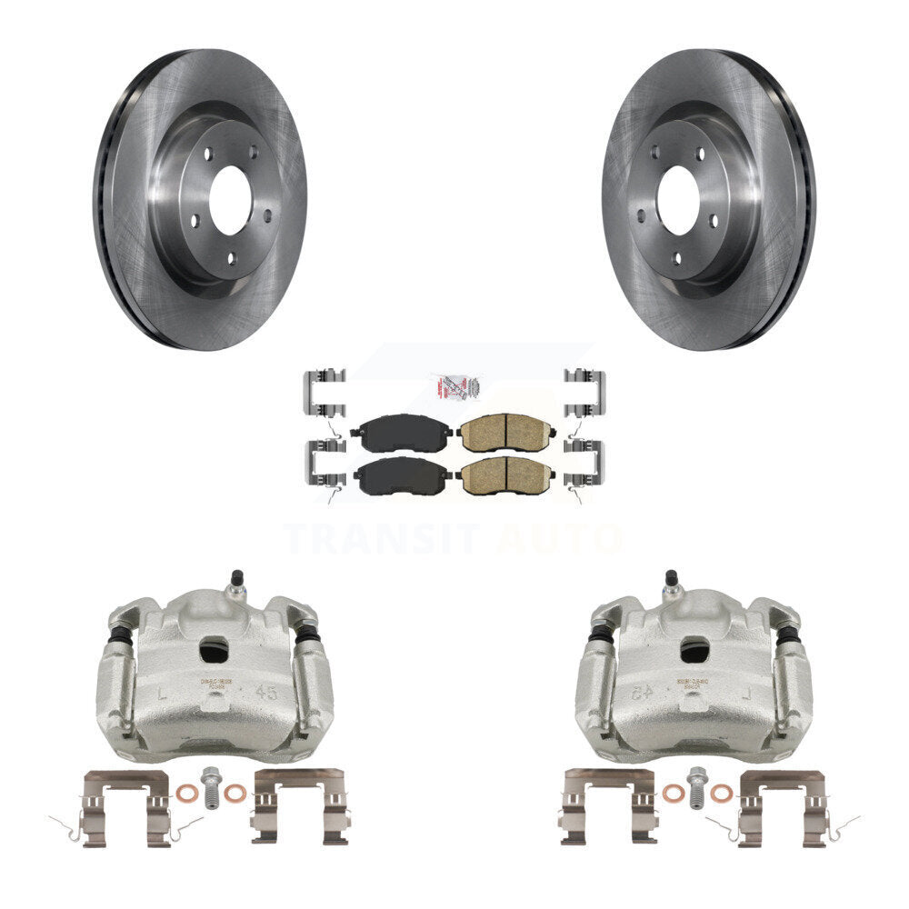 Front Disc Brake Caliper Rotors And Ceramic Pads Kit For Nissan Altima KC8-100583N