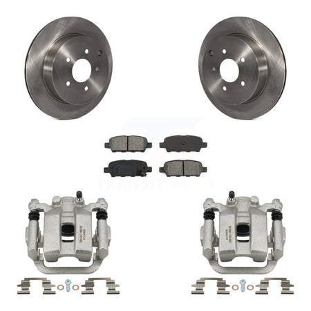 Rear Disc Brake Caliper Rotors And Semi-Metallic Pads Kit For Nissan Murano Quest KC8-100584S