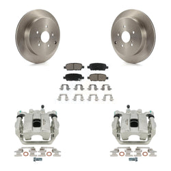Rear Disc Brake Caliper Rotors And Ceramic Pads Kit For 2009-2013 Suzuki Grand Vitara KC8-100585C