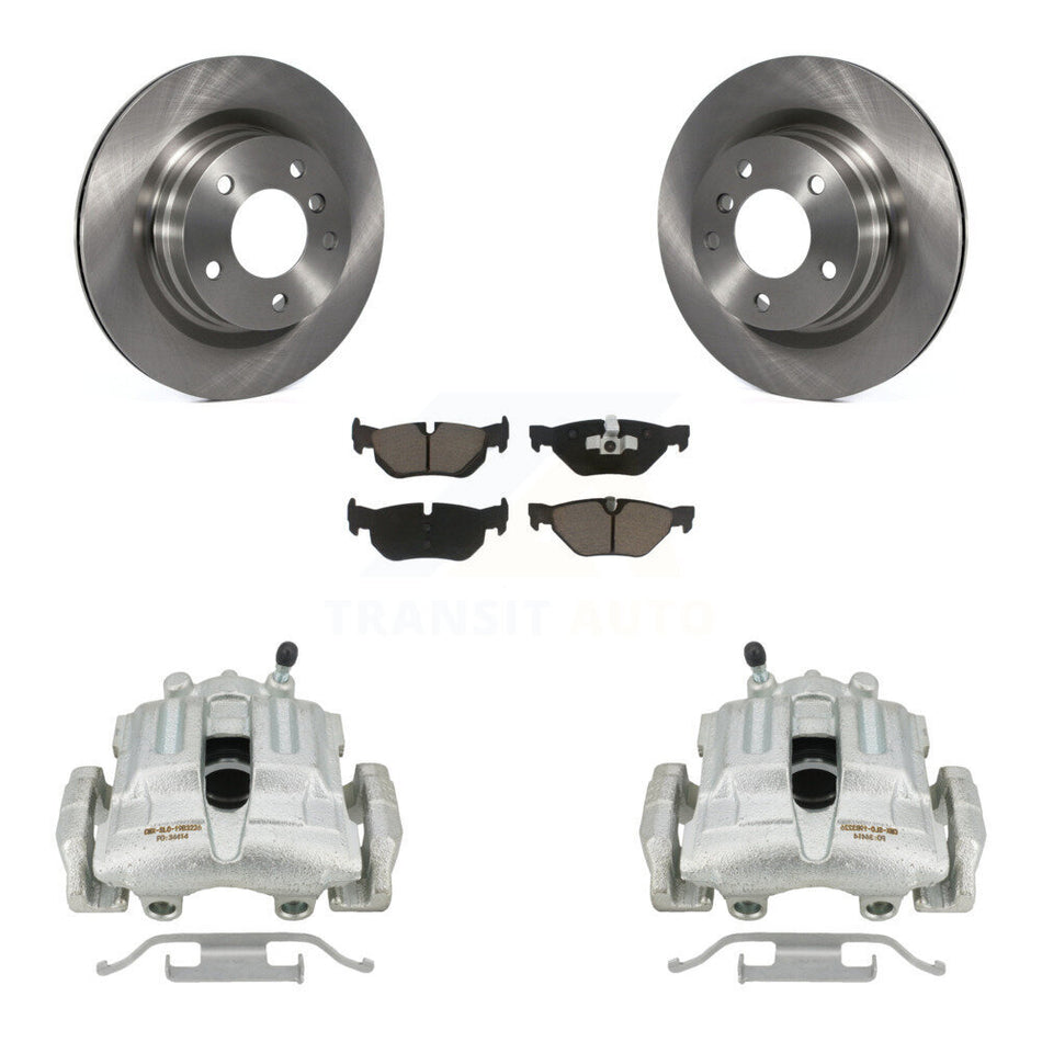 Rear Disc Brake Caliper Rotors And Ceramic Pads Kit For BMW 328i 325i 323i KC8-100586C by Transit Auto