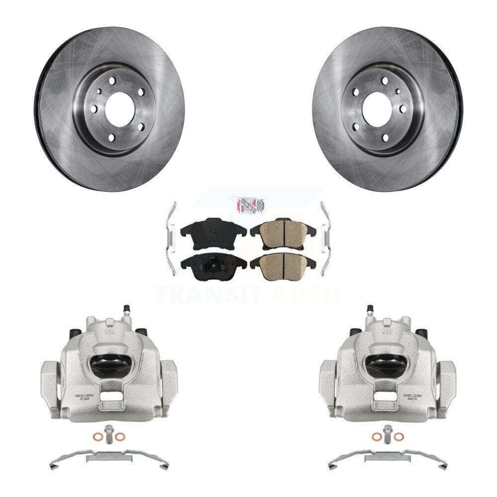 Front Disc Brake Caliper Rotors And Ceramic Pads Kit For Ford Fusion Lincoln MKZ KC8-100587N