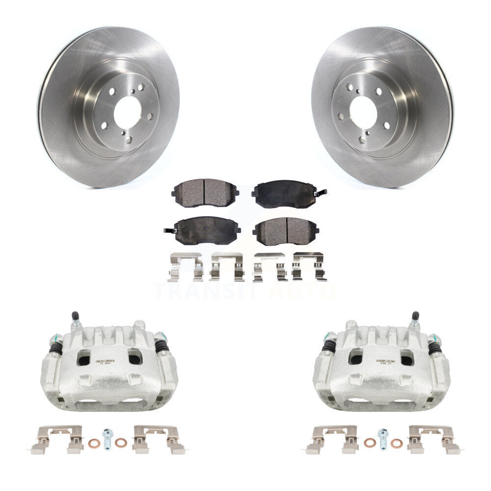 Front Brake Caliper Rotor Ceramic Pad Kit For Subaru Outback Impreza Legacy Forester WRX KC8-100589T