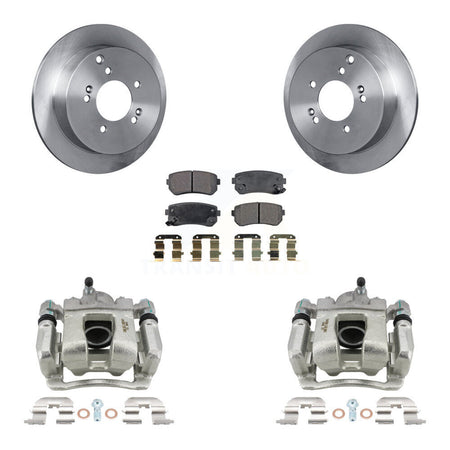 Rear Brake Caliper Rotor & Semi-Metallic Pad Kit For 2016 Kia Sportage AWD From 12 10 15 KC8-100591P