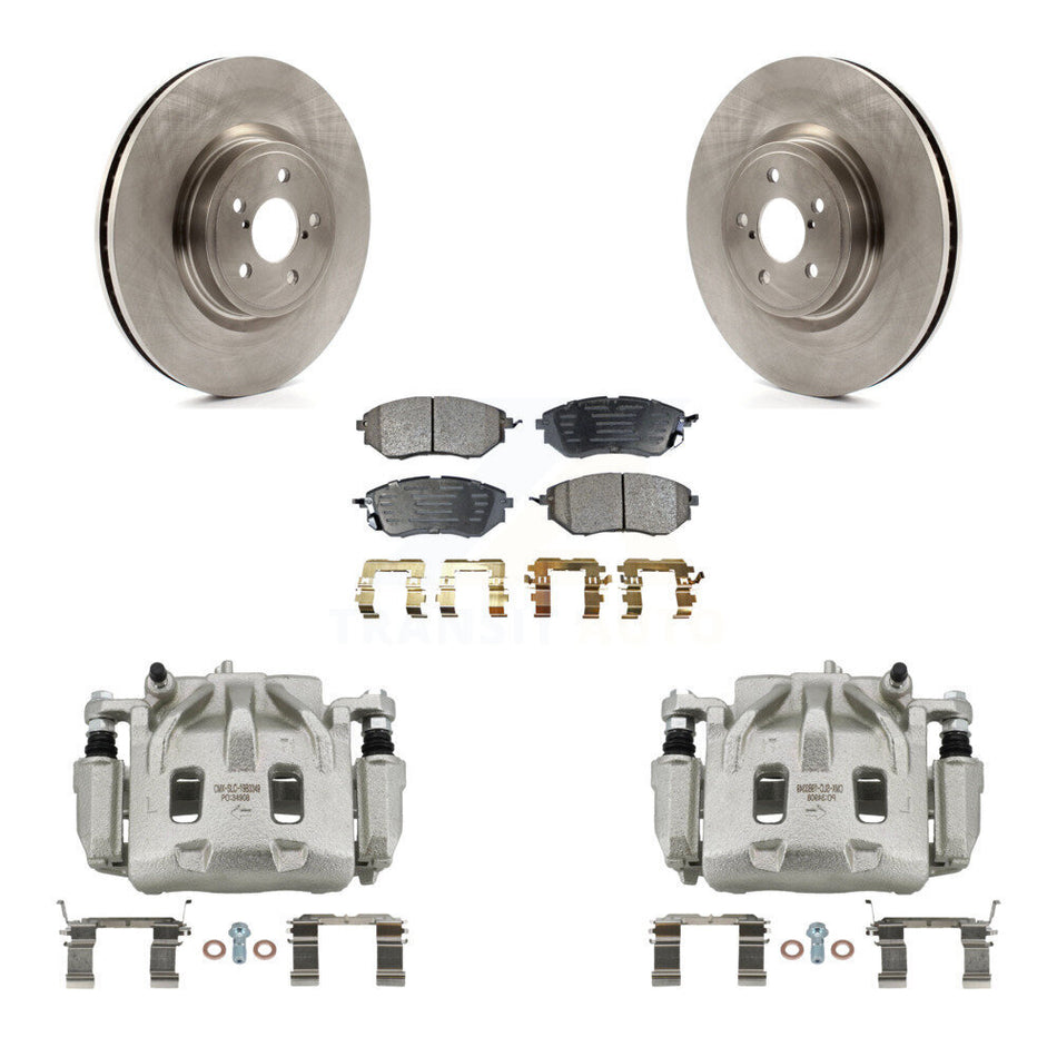 Front Disc Brake Caliper Rotors And Ceramic Pads Kit For Subaru Forester Outback Legacy KC8-100591T