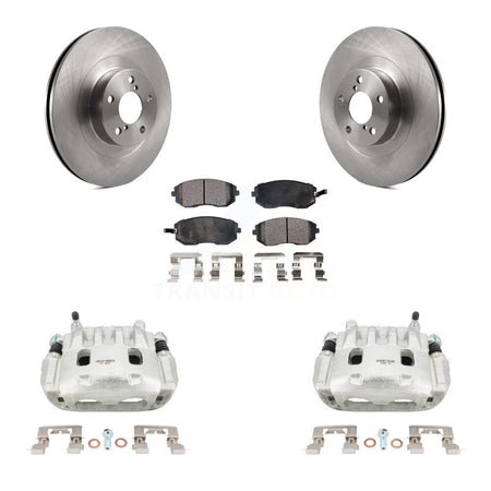 Front Brake Caliper Rotor And Ceramic Pad Kit For Subaru Forester Impreza Outback Legacy KC8-100592T