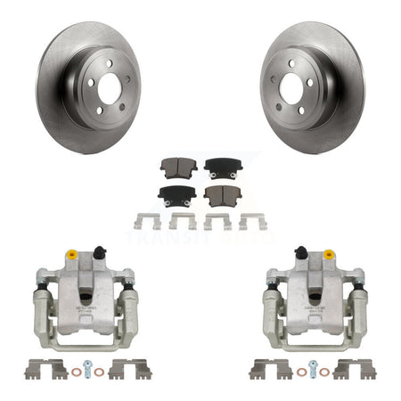 Rear Disc Brake Caliper Rotors Ceramic Pad Kit For Dodge Chrysler 300 Charger Challenger KC8-100593C