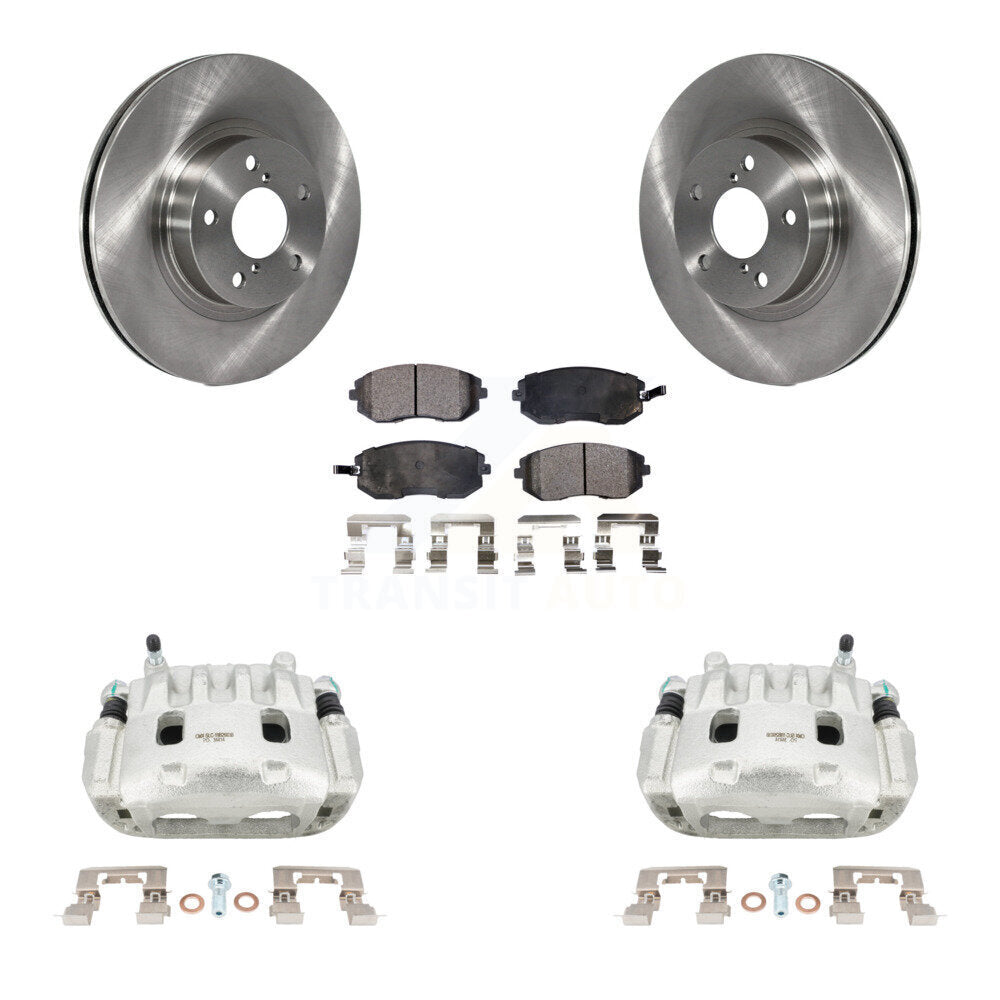 Front Disc Brake Caliper Rotors And Ceramic Pads Kit For Subaru Legacy KC8-100593T