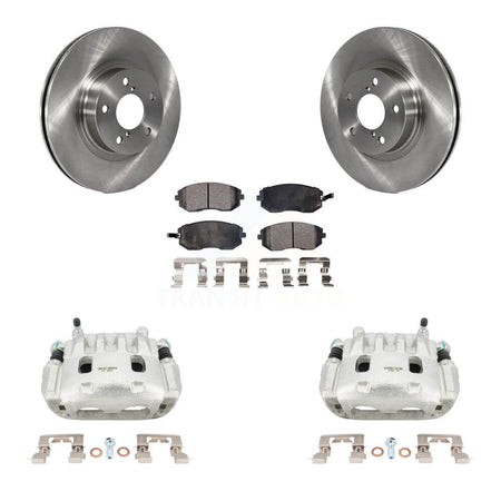 Front Disc Brake Caliper Rotors And Ceramic Pads Kit For Subaru Legacy KC8-100593T