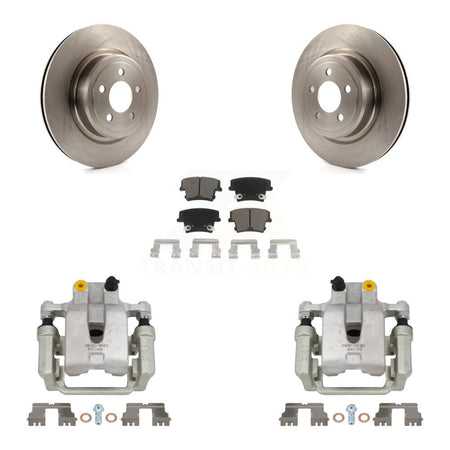 Rear Disc Brake Caliper Rotors And Ceramic Pad Kit For Dodge Charger With Police Package KC8-100595C
