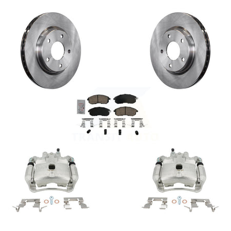 Front Disc Brake Caliper Rotors And Ceramic Pads Kit For Nissan Sentra KC8-100595N by Transit Auto