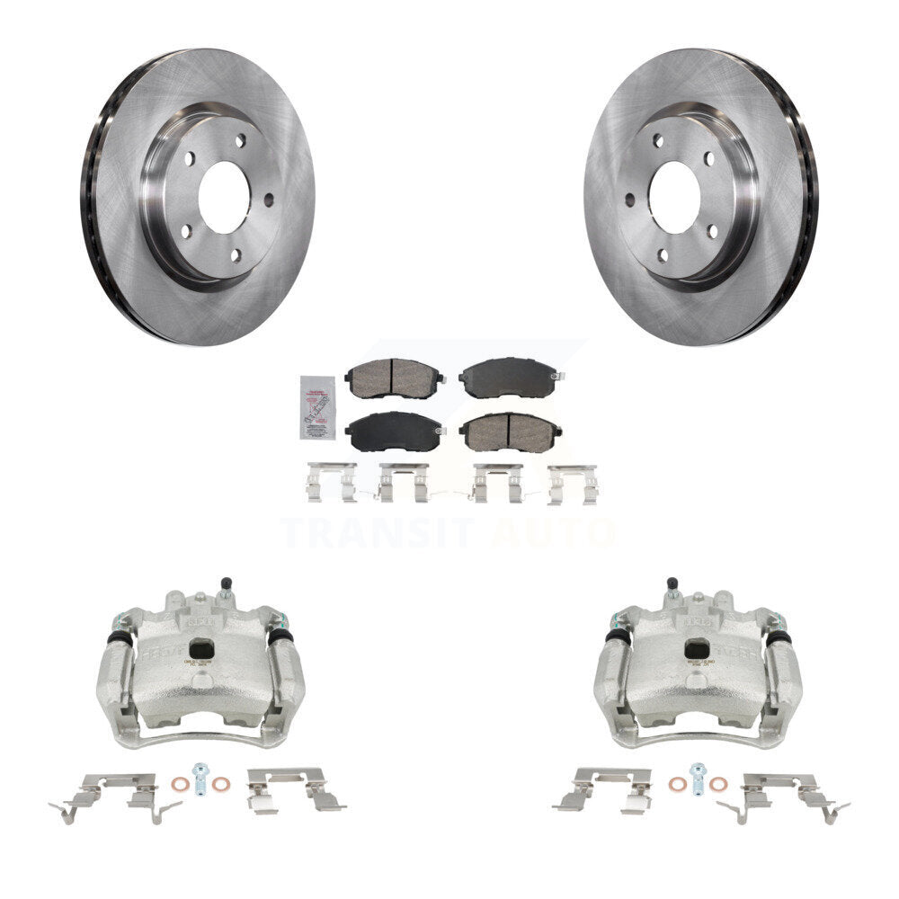 Front Disc Brake Caliper Rotors And Ceramic Pads Kit For Nissan Sentra KC8-100596N by Transit Auto