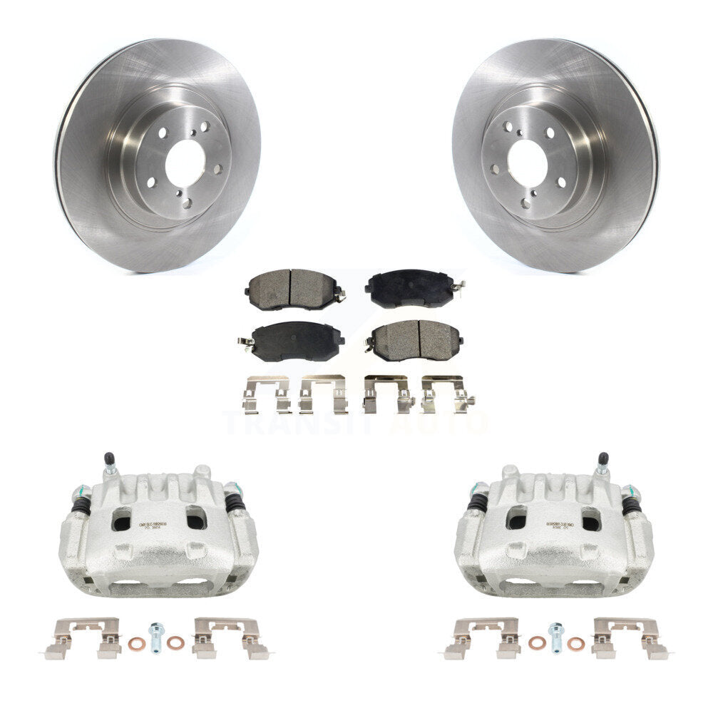 Front Disc Brake Caliper Rotors Ceramic Pad Kit For Subaru Forester Impreza XV Crosstrek KC8-100596T