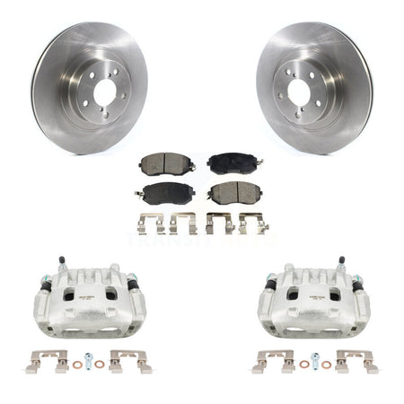 Front Disc Brake Caliper Rotors Ceramic Pad Kit For Subaru Forester Impreza XV Crosstrek KC8-100596T