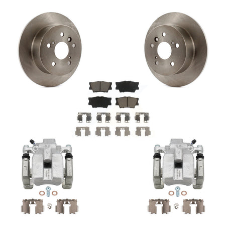 Rear Disc Brake Caliper Rotors And Ceramic Pads Kit For Toyota Camry Lexus ES350 Avalon KC8-100599C