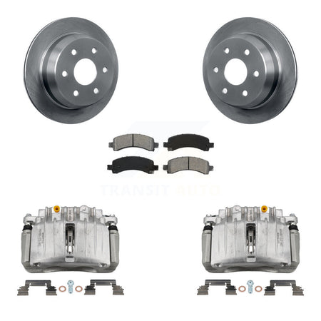 Rear Brake Caliper Rotor And Semi-Metallic Pad Kit For 2002 Chevrolet Avalanche 1500 4WD KC8-100600S