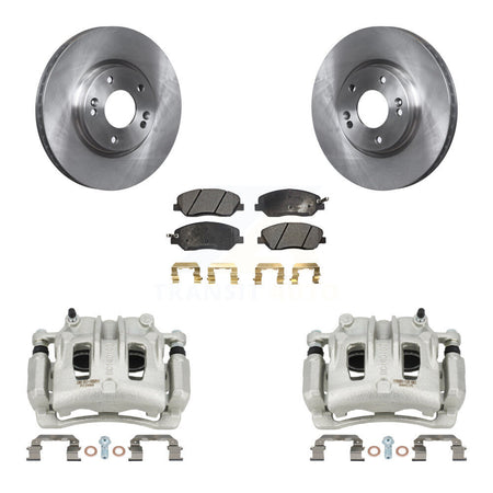 Front Disc Brake Caliper Rotors And Ceramic Pads Kit For 2007-2009 Hyundai Santa Fe KC8-100601T
