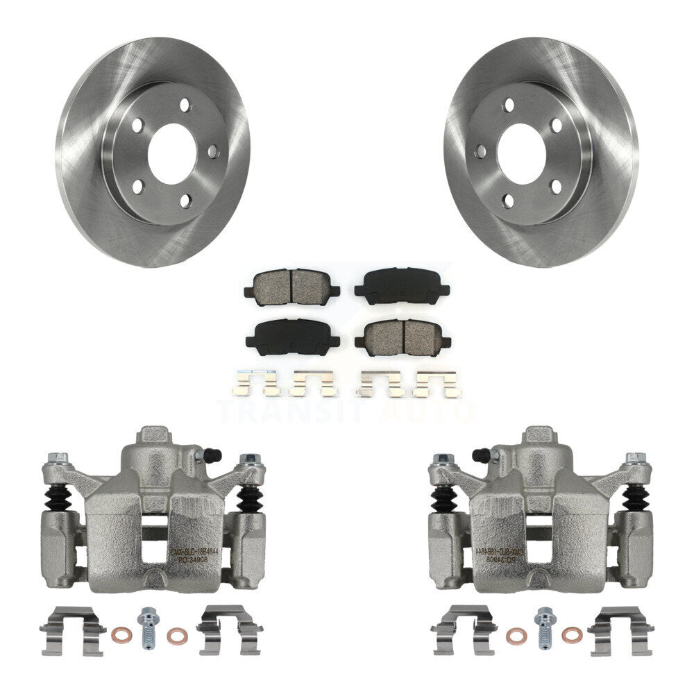 Rear Disc Brake Caliper Rotors And Semi-Metallic Pads Kit For Chevrolet Impala KC8-100603S