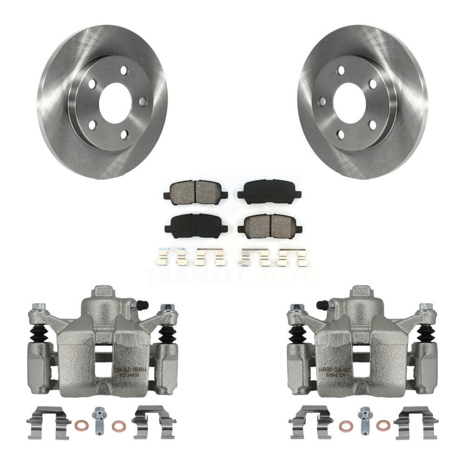 Rear Disc Brake Caliper Rotors And Semi-Metallic Pads Kit For Chevrolet Impala KC8-100603S