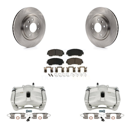 Front Disc Brake Caliper Rotors And Ceramic Pads Kit For Nissan Rogue Sport KC8-100607T by Transit Auto