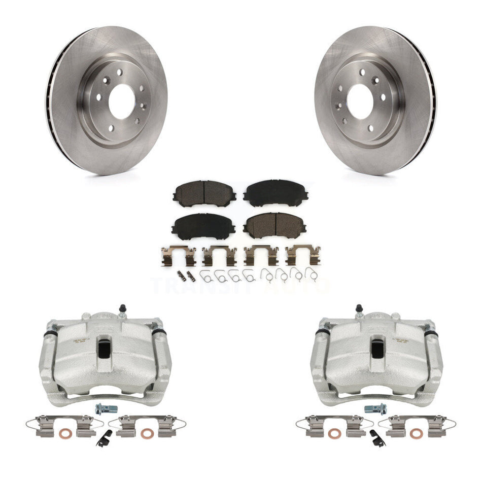 Front Disc Brake Caliper Rotors And Ceramic Pads Kit For Nissan Rogue Sport KC8-100607T by Transit Auto