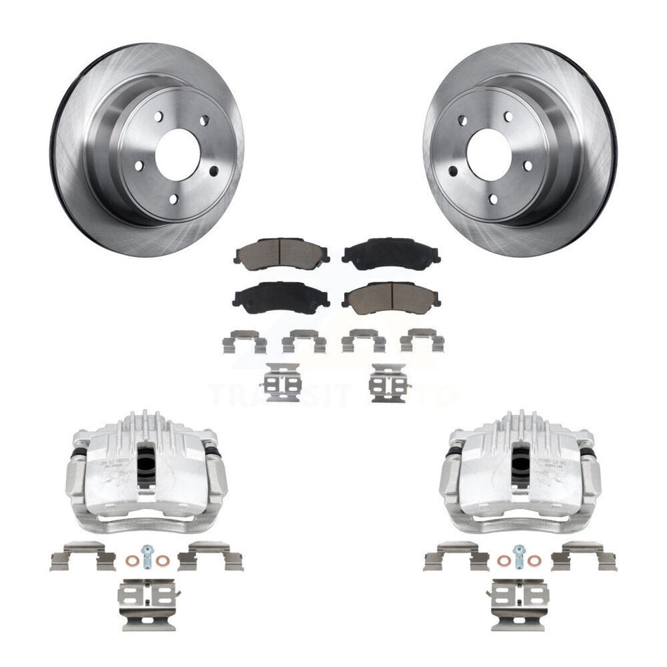 Rear Brake Caliper Rotor And Ceramic Pad Kit For Chevrolet S10 RWD with Disc rear brakes KC8-100611C