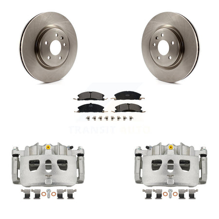 Front Brake Caliper Rotor Ceramic Pad Kit For Ford Explorer Sport With Heavy Duty Brakes KC8-100613T