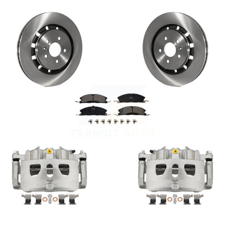 Front Brake Caliper Rotor & Ceramic Pad Kit For Ford Explorer Flex Taurus Police Utility KC8-100614T