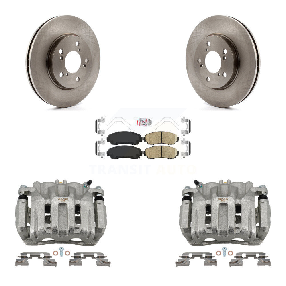 Front Disc Brake Caliper Rotors And Ceramic Pads Kit For 2005-2010 Honda Odyssey KC8-100615N