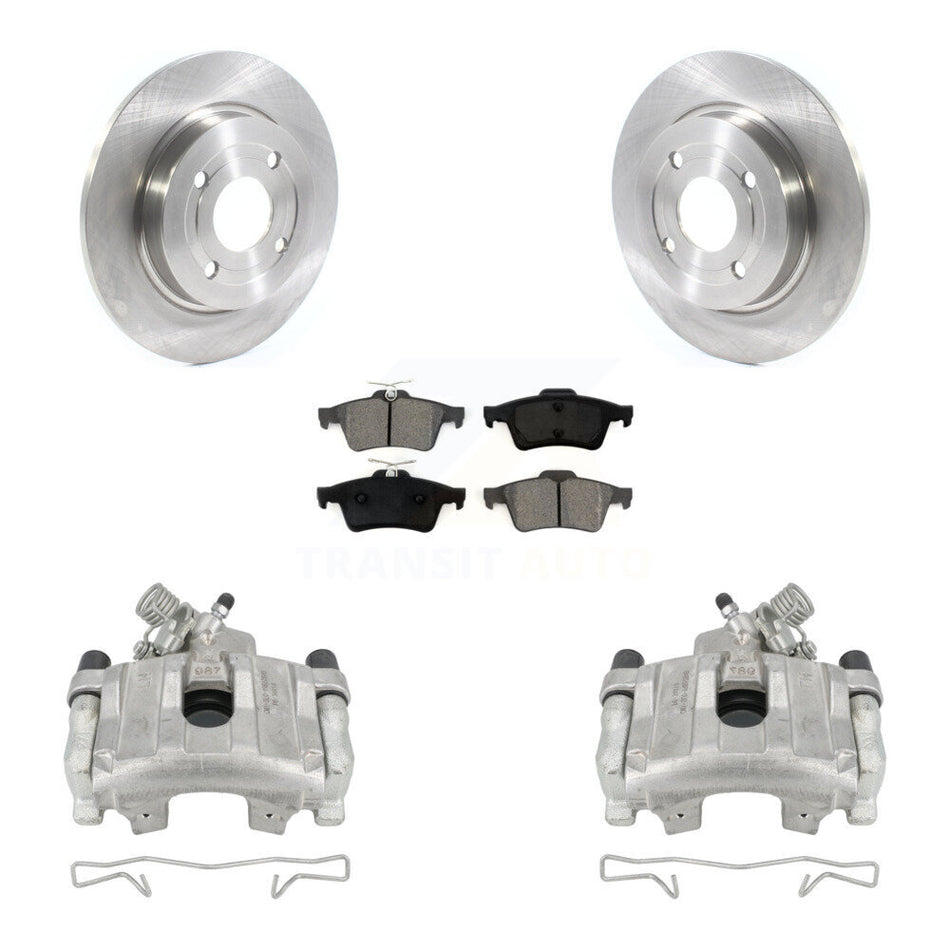Rear Disc Brake Caliper Rotors And Semi-Metallic Pads Kit For 2018-2022 Ford EcoSport AWD KC8-100617S