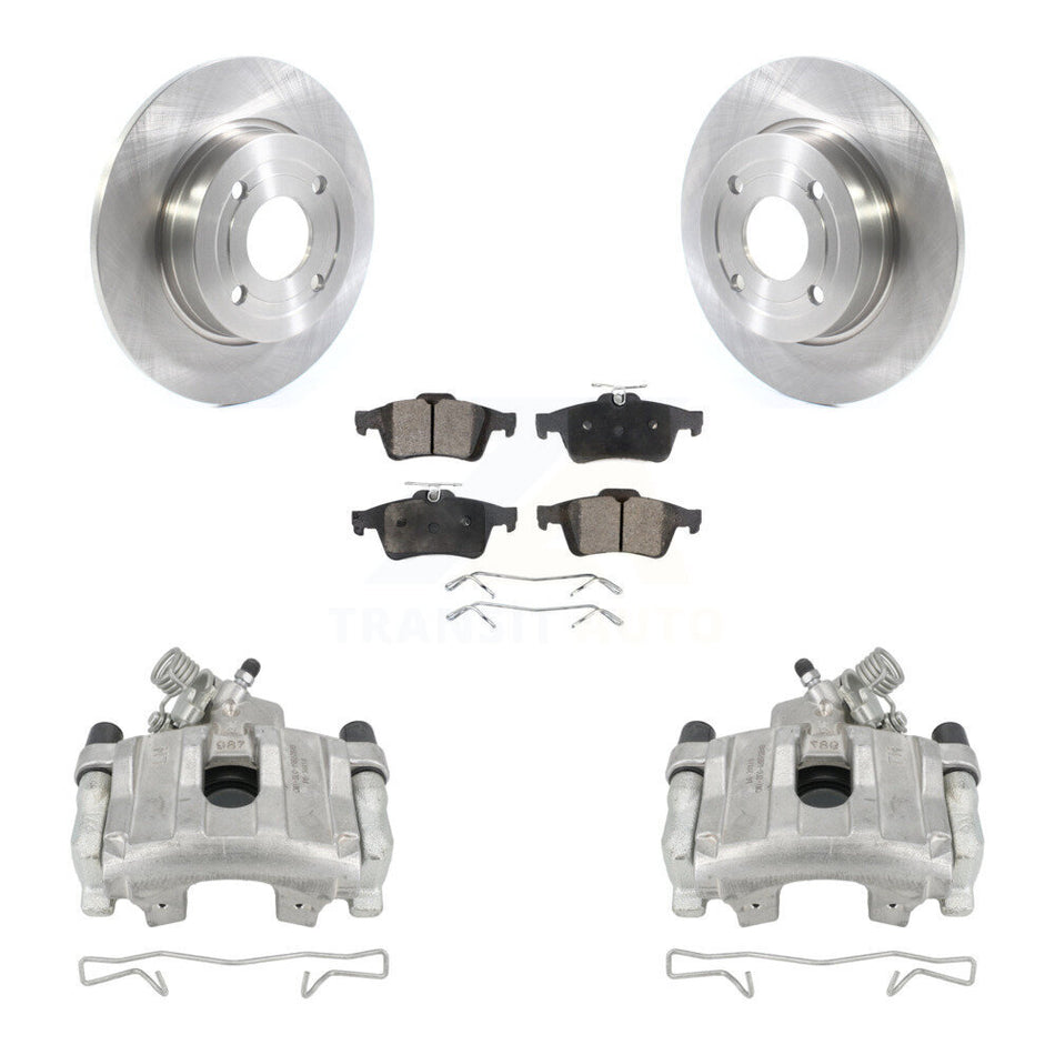 Rear Disc Brake Caliper Rotors And Semi-Metallic Pads Kit For 2018-2021 Ford EcoSport FWD KC8-100620P