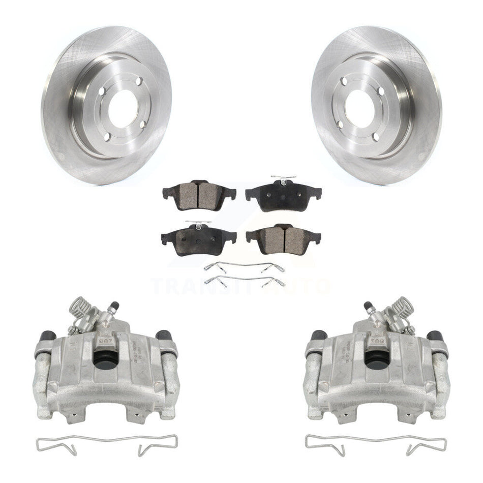 Rear Disc Brake Caliper Rotors And Semi-Metallic Pads Kit For 2018-2022 Ford EcoSport AWD KC8-100621P