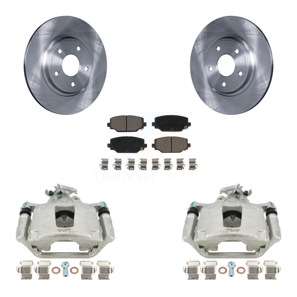 Rear Disc Brake Caliper Rotors And Ceramic Pads Kit For Dodge Grand Caravan KC8-100624C